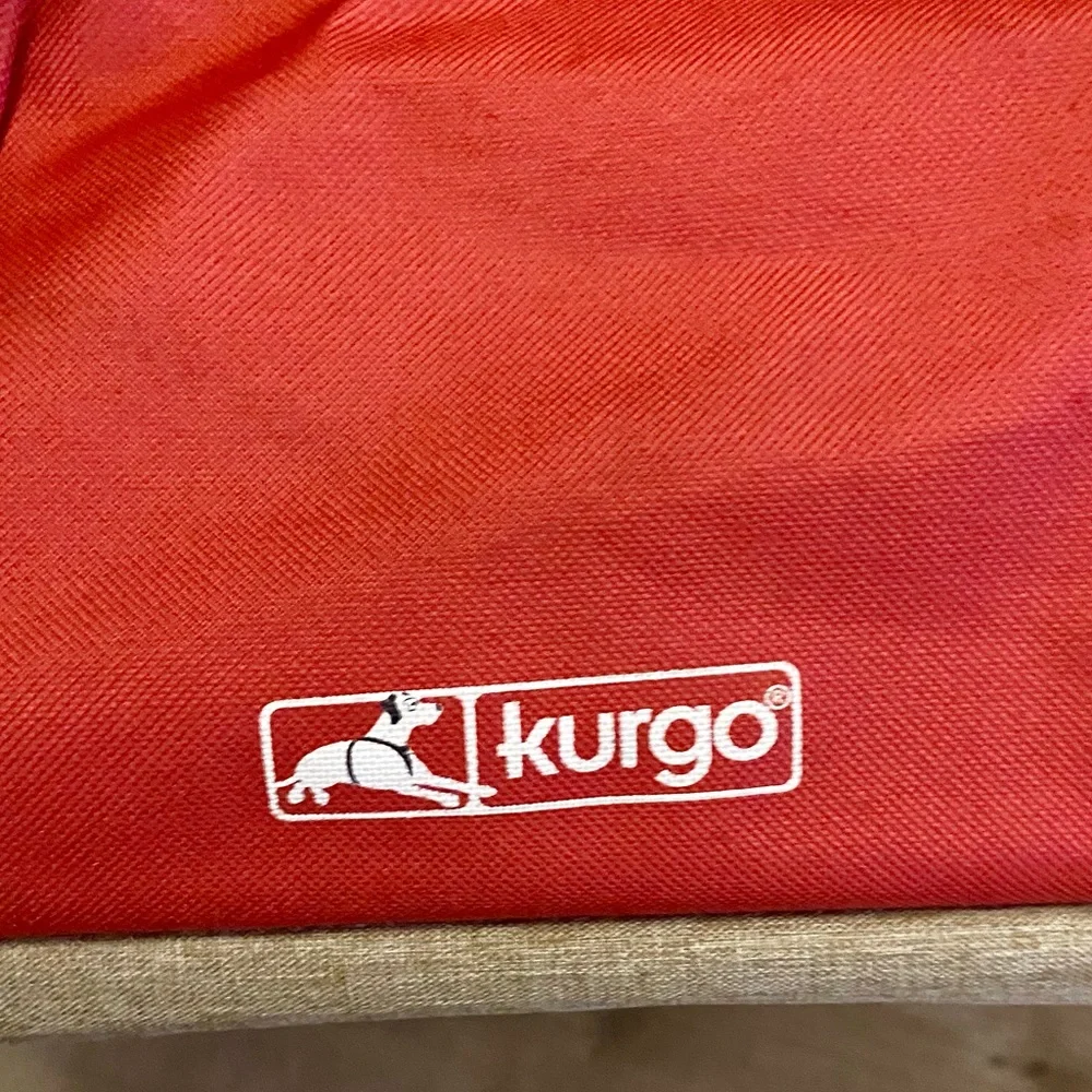 Kurgo Heather Dog Booster Seat with Red